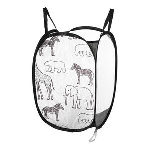 1 Pc 40L Folding Laundry Basket Durable Folding Hamper for Bathroom Black